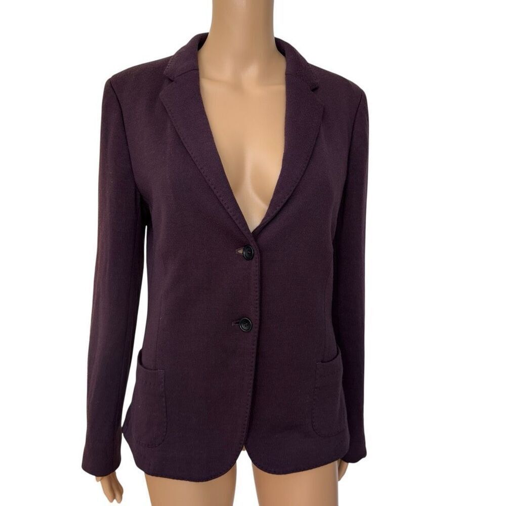 Altea wool blend blazer made in Italy dark plum color size 46 fits like M